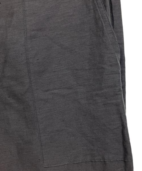 ATON（エイトン）ATON (エイトン) COTTON HEMP SATIN BAKER PANTS グレー サイズ:6の古着・服飾アイテム