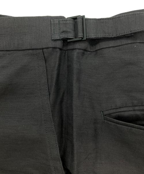 ATON（エイトン）ATON (エイトン) COTTON HEMP SATIN BAKER PANTS グレー サイズ:6の古着・服飾アイテム