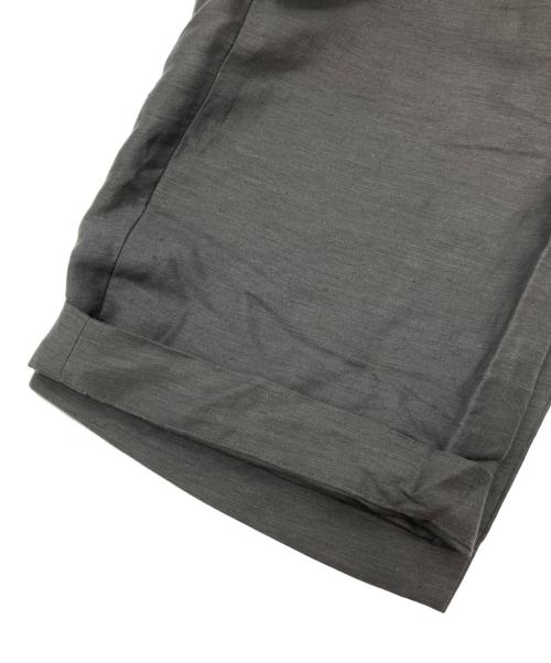 ATON（エイトン）ATON (エイトン) COTTON HEMP SATIN BAKER PANTS グレー サイズ:6の古着・服飾アイテム