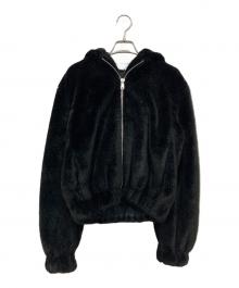 HELMUT LANG（ヘルムートラング）の古着「フェイクファージャケット」｜ブラック