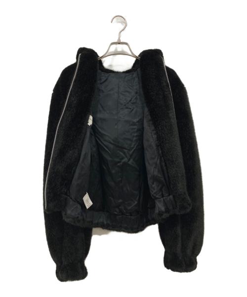 HELMUT LANG（ヘルムートラング）HELMUT LANG (ヘルムートラング) フェイクファージャケット ブラック サイズ:XSの古着・服飾アイテム