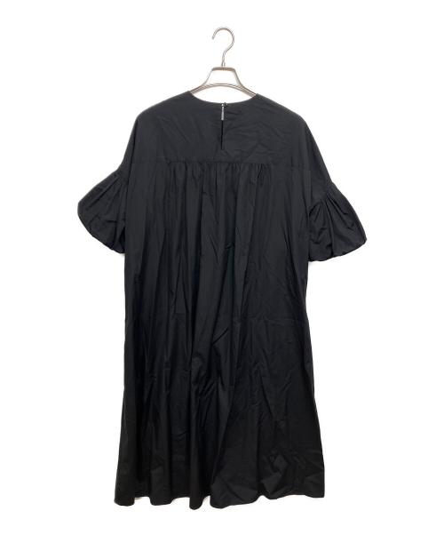 R（アール）R (アール) THOMAS MASON ボリュームスリーブ ワンピース ブラック サイズ:38の古着・服飾アイテム