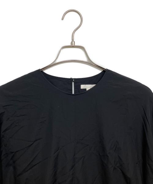 R（アール）R (アール) THOMAS MASON ボリュームスリーブ ワンピース ブラック サイズ:38の古着・服飾アイテム
