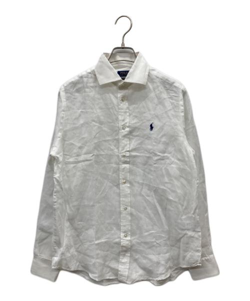 POLO RALPH LAUREN（ポロ・ラルフローレン）POLO RALPH LAUREN (ポロ・ラルフローレン) リネンシャツ ホワイト サイズ:4の古着・服飾アイテム