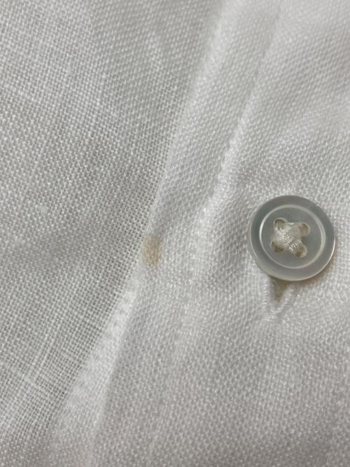 POLO RALPH LAUREN（ポロ・ラルフローレン）POLO RALPH LAUREN (ポロ・ラルフローレン) リネンシャツ ホワイト サイズ:4の古着・服飾アイテム