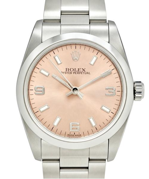 ROLEX（ロレックス）ROLEX (ロレックス) Oyster Perpetual 31 オイスターパーペチュアル 31 Ref.77080  31mm ピンク文字盤 ピンク文字盤 サイズ:31mm/16cmの古着・服飾アイテム