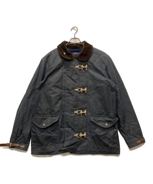 POLO RALPH LAUREN（ポロ・ラルフローレン）POLO RALPH LAUREN (ポロ・ラルフローレン) ライナー付きオイルドクロスファイヤーマンコート ネイビー サイズ:Lの古着・服飾アイテム