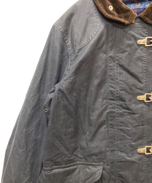 POLO RALPH LAUREN（ポロ・ラルフローレン）POLO RALPH LAUREN (ポロ・ラルフローレン) ライナー付きオイルドクロスファイヤーマンコート ネイビー サイズ:Lの古着・服飾アイテム