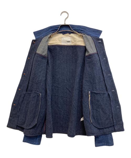 KATO'（カトー）KATO' (カトー) デニムツイードジャケット ネイビー サイズ:Lの古着・服飾アイテム