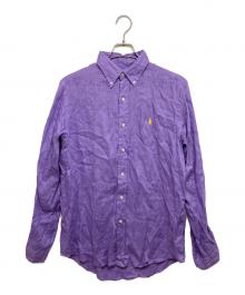 POLO RALPH LAUREN（ポロ・ラルフローレン）の古着「リネンシャツ」｜パープル