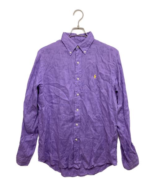 POLO RALPH LAUREN（ポロ・ラルフローレン）POLO RALPH LAUREN (ポロ・ラルフローレン) リネンシャツ パープル サイズ:Mの古着・服飾アイテム
