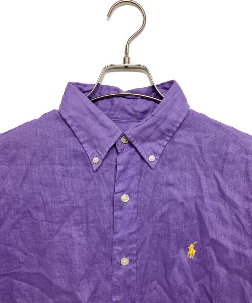 POLO RALPH LAUREN（ポロ・ラルフローレン）POLO RALPH LAUREN (ポロ・ラルフローレン) リネンシャツ パープル サイズ:Mの古着・服飾アイテム