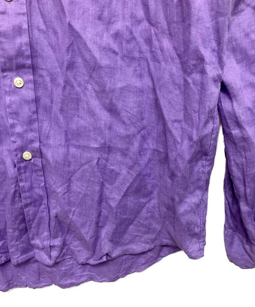 POLO RALPH LAUREN（ポロ・ラルフローレン）POLO RALPH LAUREN (ポロ・ラルフローレン) リネンシャツ パープル サイズ:Mの古着・服飾アイテム