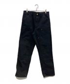 Carhartt WIPカーハート ワーク イン プログレス）の古着「DOUBLE KNEE PANT　I031501」｜ブラック