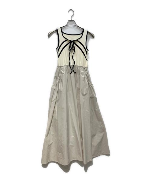 Lily Brown（リリーブラウン）Lily Brown (リリーブラウン) クロスデザインドッキングワンピース　25SS　LWCO254028 アイボリー サイズ:ONE 未使用品の古着・服飾アイテム