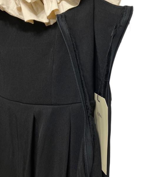 Olu.（オルドット）Olu. (オルドット) ショルダーフリルタックワンピース ブラック サイズ:1 未使用品の古着・服飾アイテム