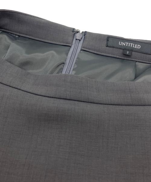 UNTITLED（アンタイトル）UNTITLED (アンタイトル) エアリータイトスカート グレー サイズ:SIZE 2の古着・服飾アイテム