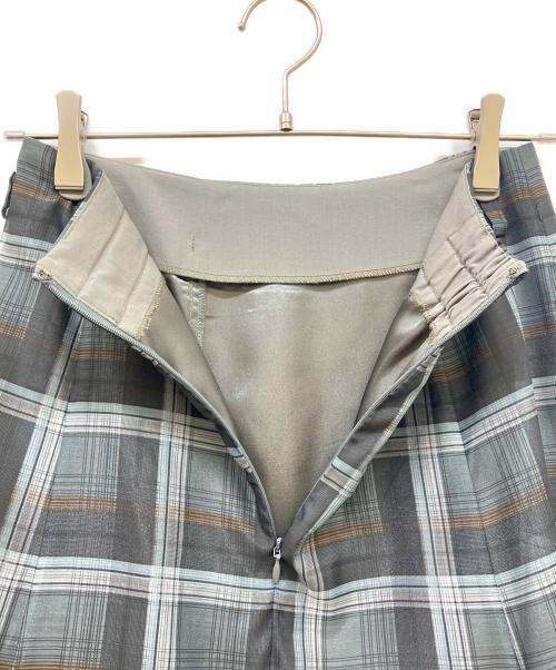 Apuweiser-riche（アプワイザーリッシェ）Apuweiser-riche (アプワイザーリッシェ) イレヘムエアリーチェックスカート グレー サイズ:SIZE 0の古着・服飾アイテム