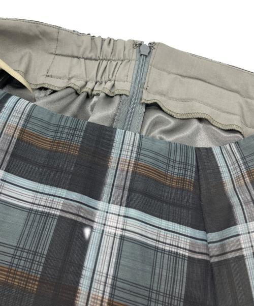 Apuweiser-riche（アプワイザーリッシェ）Apuweiser-riche (アプワイザーリッシェ) イレヘムエアリーチェックスカート グレー サイズ:SIZE 0の古着・服飾アイテム