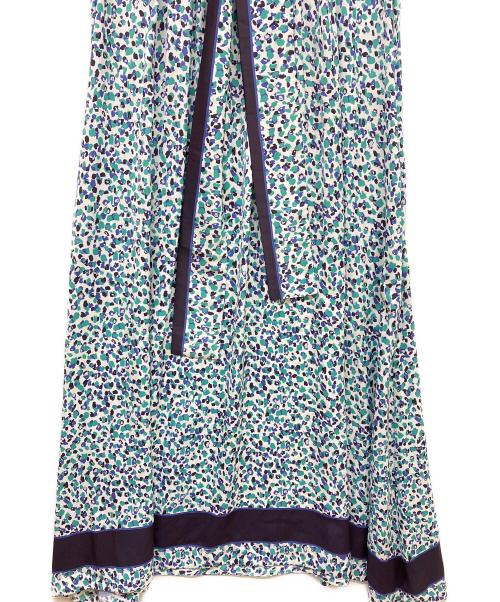 LOUNIE（ルーニー）LOUNIE (ルーニー) レオパードプリントボウタイワンピース ホワイト サイズ:SIZE 36の古着・服飾アイテム