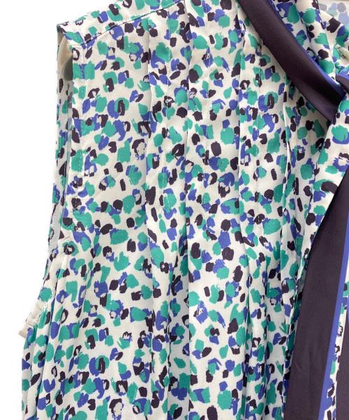 LOUNIE（ルーニー）LOUNIE (ルーニー) レオパードプリントボウタイワンピース ホワイト サイズ:SIZE 36の古着・服飾アイテム
