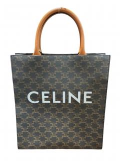 中古・古着通販】CELINE (セリーヌ) スモールバーティカルカバ グレー