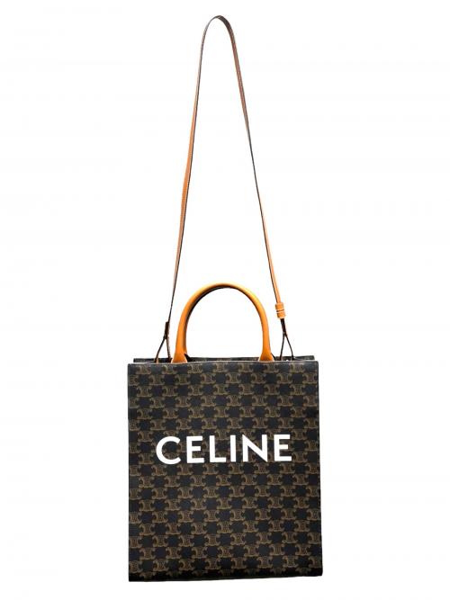CELINE（セリーヌ）CELINE (セリーヌ) スモールバーティカルカバ タンの古着・服飾アイテム