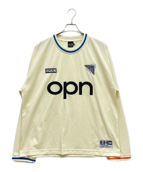 oneohtrix point never（ワンオートリックス・ポイント・ネヴァー）oneohtrix point never (ワンオートリックス・ポイント・ネヴァー) Again Soccer Tee アイボリー サイズ:XXLの古着・服飾アイテム
