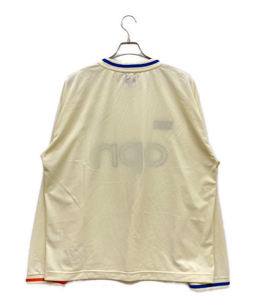 oneohtrix point never（ワンオートリックス・ポイント・ネヴァー）oneohtrix point never (ワンオートリックス・ポイント・ネヴァー) Again Soccer Tee アイボリー サイズ:XXLの古着・服飾アイテム