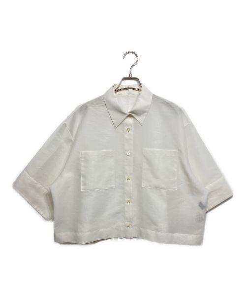 UNTITLED（アンタイトル）UNTITLED (アンタイトル) オーガンジーボクシーシャツ ホワイト サイズ:4の古着・服飾アイテム