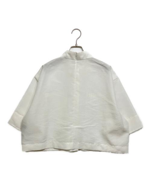 UNTITLED（アンタイトル）UNTITLED (アンタイトル) オーガンジーボクシーシャツ ホワイト サイズ:4の古着・服飾アイテム