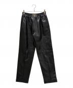 CELINEセリーヌ）の古着「Lambskin Pants/ラムスキンパンツ/RP0BV282D.38NO」｜ブラック