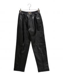 CELINE（セリーヌ）の古着「Lambskin Pants/ラムスキンパンツ/RP0BV282D.38NO」｜ブラック