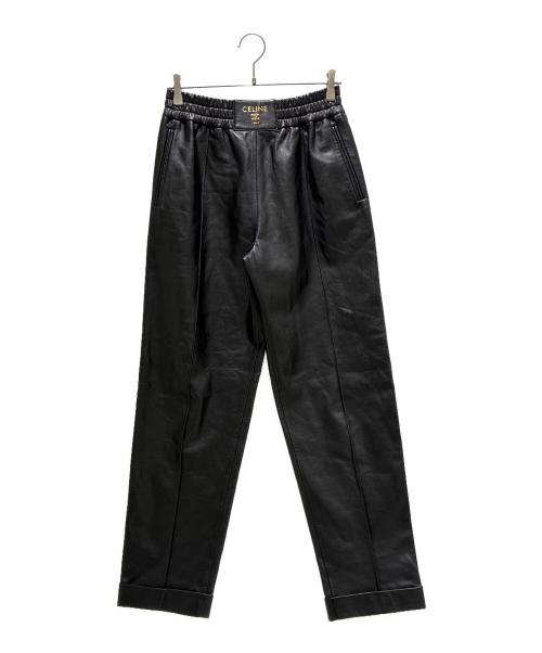 CELINE（セリーヌ）CELINE (セリーヌ) Lambskin Pants/ラムスキンパンツ/RP0BV282D.38NO ブラック サイズ:38の古着・服飾アイテム