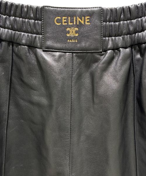 CELINE（セリーヌ）CELINE (セリーヌ) Lambskin Pants/ラムスキンパンツ/RP0BV282D.38NO ブラック サイズ:38の古着・服飾アイテム