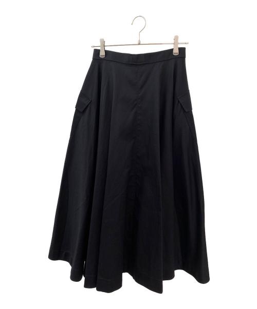 CELINE（セリーヌ）CELINE (セリーヌ) トリオンフ コットンツイルスカート ブラック サイズ:36の古着・服飾アイテム