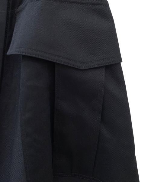 CELINE（セリーヌ）CELINE (セリーヌ) トリオンフ コットンツイルスカート ブラック サイズ:36の古着・服飾アイテム
