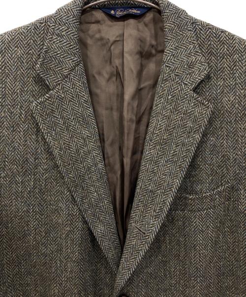 BROOKS BROTHERS（ブルックスブラザーズ）BROOKS BROTHERS (ブルックスブラザーズ) Harris Tweed (ハリスツイード) ヘリンボーン2Bテーラードジャケット オリーブ サイズ:44REGの古着・服飾アイテム