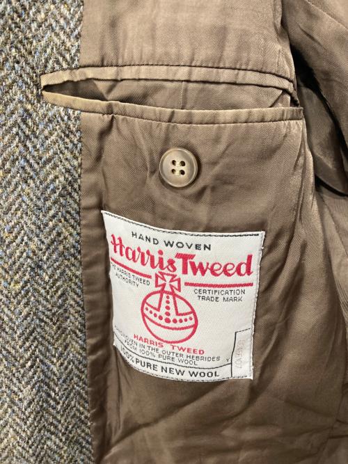 BROOKS BROTHERS（ブルックスブラザーズ）BROOKS BROTHERS (ブルックスブラザーズ) Harris Tweed (ハリスツイード) ヘリンボーン2Bテーラードジャケット オリーブ サイズ:44REGの古着・服飾アイテム