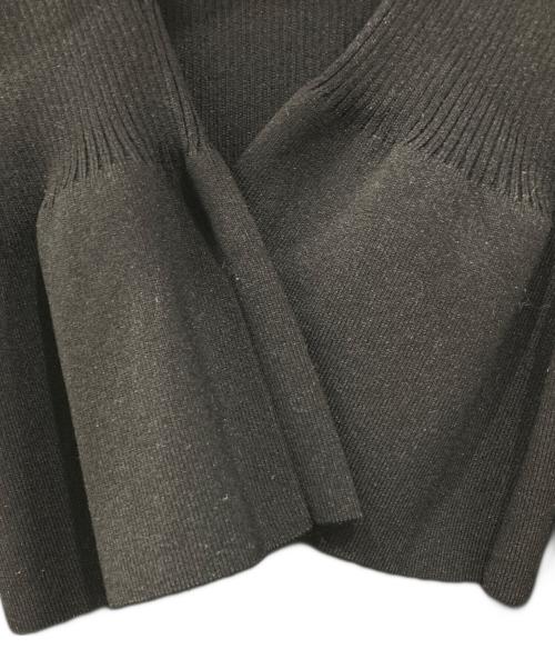 Snidel（スナイデル）Snidel (スナイデル) コードショルダーニットワンピース ブラック サイズ:Fの古着・服飾アイテム