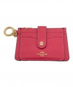 COACHコーチ）の古着「アタッチメント カード ケース」｜ピンク