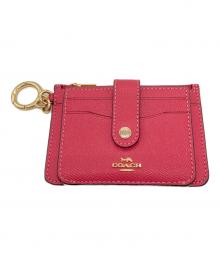COACH（コーチ）の古着「アタッチメント カード ケース」｜ピンク