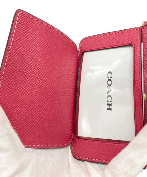 COACH（コーチ）COACH (コーチ) アタッチメント カード ケース ピンクの古着・服飾アイテム