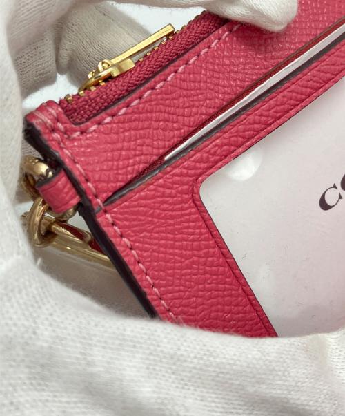 COACH（コーチ）COACH (コーチ) アタッチメント カード ケース ピンクの古着・服飾アイテム