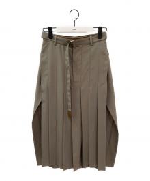 sacai（サカイ）の古着「Suiting Skirt」｜オリーブ