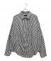 BALENCIAGA（バレンシアガ）の古着「24SS Swing Striped Cotton Shir」｜ブラック×ホワイト