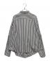 BALENCIAGA (バレンシアガ) 24SS Swing Striped Cotton Shir ブラック×ホワイト サイズ:36：27000円