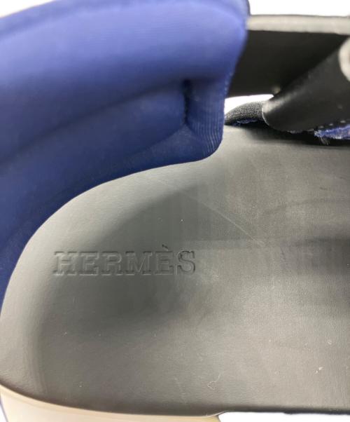 HERMES（エルメス）HERMES (エルメス) サンダル ブルー×ブラック サイズ:41の古着・服飾アイテム