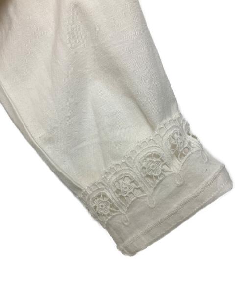 anuke（アンヌーク）anuke (アンヌーク) Cutwork Opencollar Shirts ホワイト サイズ:Freeの古着・服飾アイテム