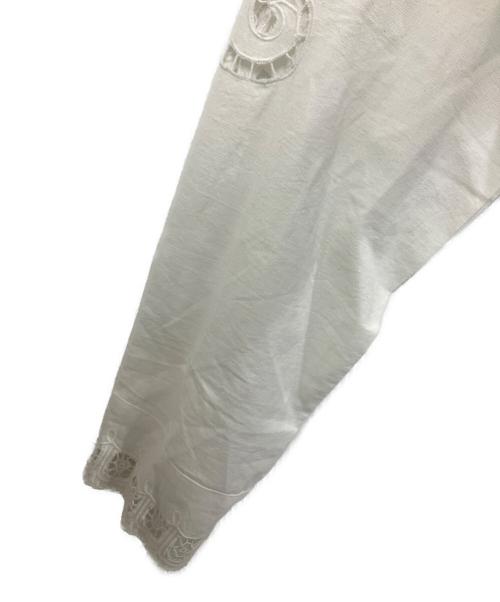 anuke（アンヌーク）anuke (アンヌーク) Cutwork Opencollar Shirts ホワイト サイズ:Freeの古着・服飾アイテム